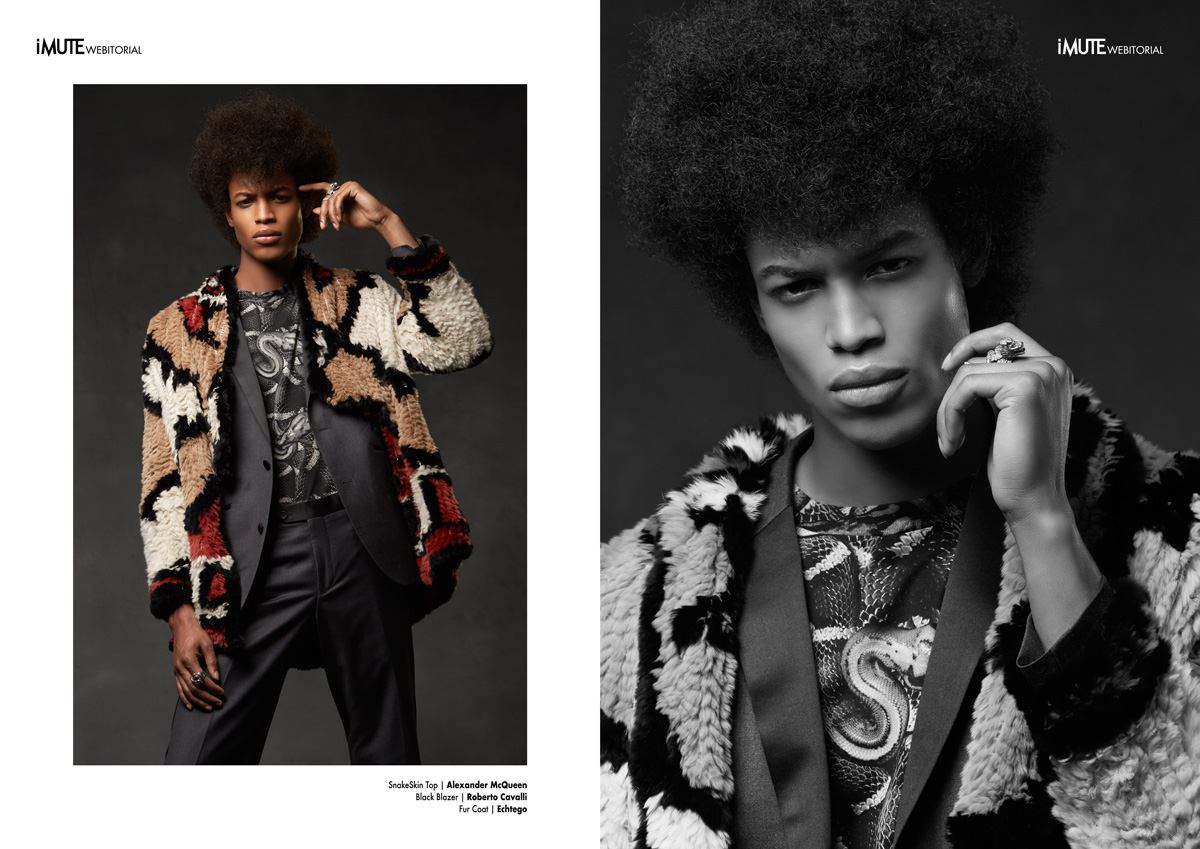 KingCONrad webitorial for iMute Magazine Photographer / Marc Tousignant Model / Conrad Bromfield @ Ford Models Stylist / Mike Stallings Make up / Hector Espinal Hair / Dante Blandshaw