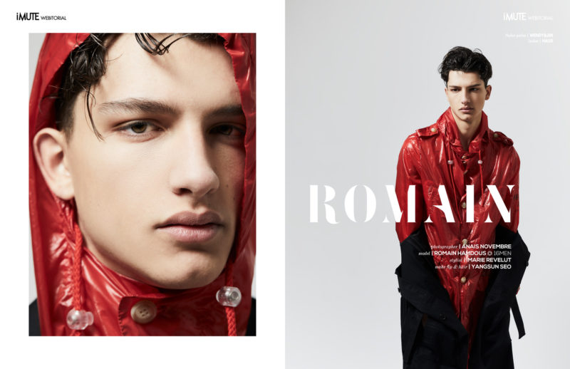 ROMAIN webitorial for iMute Magazine4 Photographer | Anaïs Novembre Model | ROMAIN HAMDOUS @ 16MEN Stylist | Marie Revelut Makeup & Hair | YANGSUN SEO