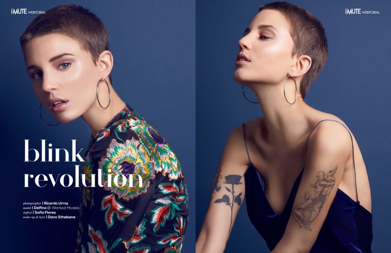 Blink revolution webitorial for iMute Magazine Photographer | Ricardo Urroz Model | Delfina @ Wanted Models Stylist | Sofi Flores Makeup & Hair | Davo Sthebane