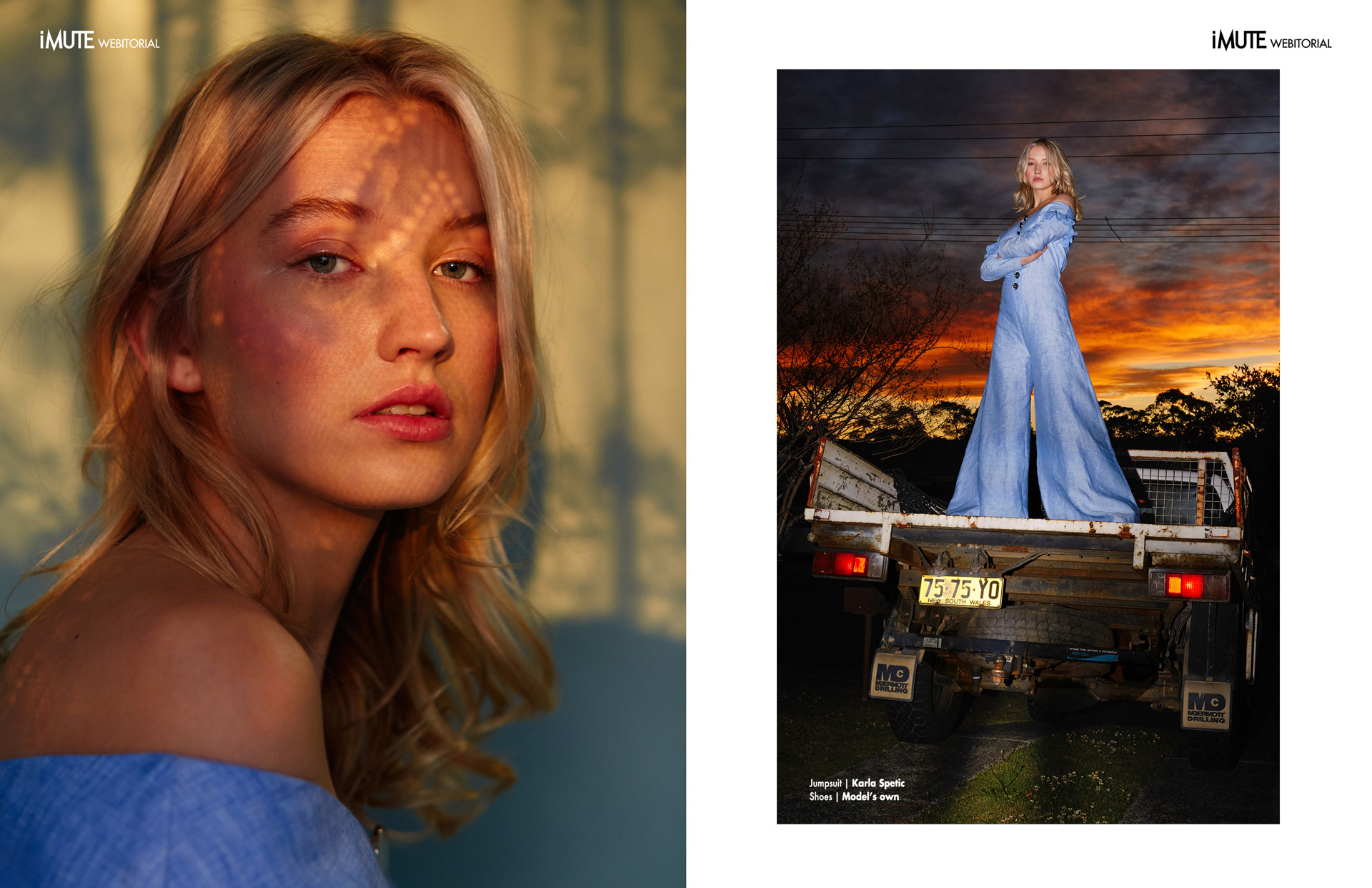 Tia webitorial for iMute Magazine Photographer | Vladimir Kravchenko Model | Tia @ Chadwick Models Stylist | Karla Spetic Makeup & Hair | Amelia Fell