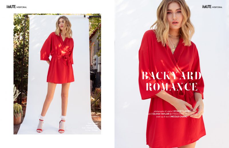 Backyard Romance webitorial for iMute Magazine PHOTOGRAPHER & STYLIST | Stacey Lamb MODEL | Olivia Taylor @ Freedom Models LA MAKEUP & HAIR | Nicole Chang