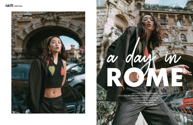 a day in ROME webitorial for iMute Magazine PHOTOGRAPHER | MARCO ONOFRI MODEL | KORLAN MADI @ FASHION MODEL MANAGEMENT STYLIST | VALENTINA CALICCHIO MAKEUP | SARA BECCARINI HAIR | ANTONIA NINNI STYLIST ASSISTANT | ZOE CARLINO