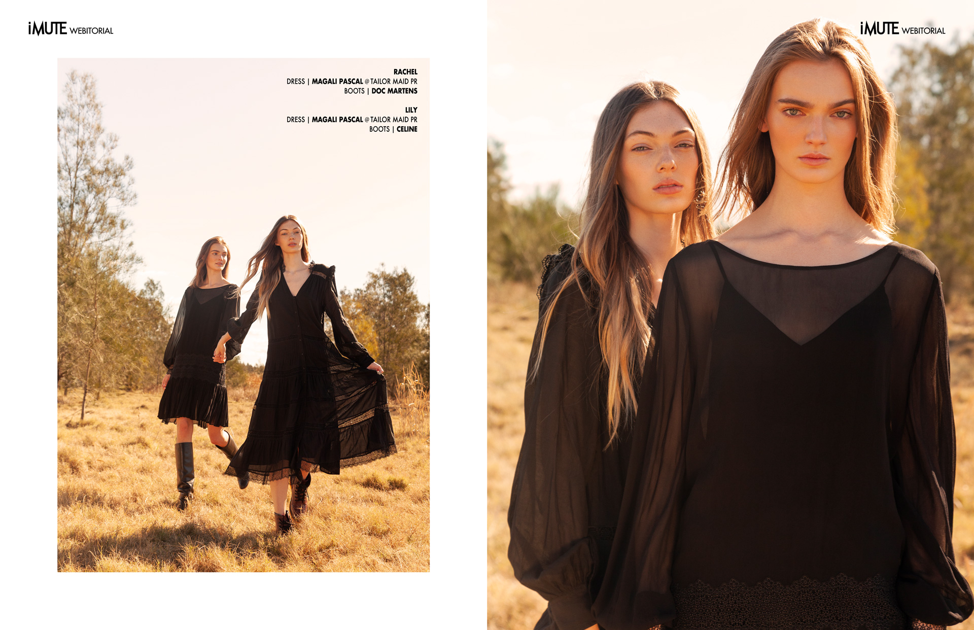COME TOGETHER webitorial for iMute Magazine  PHOTOGRAPHER & STYLIST | JESS COLLINS MODELS | LILY BLUTCHER @ VIVIENS MODEL MGMT & RACHEL WOODALL @ BUSYMODELS MAKEUP & HAIR | ALARNA TAYLOR