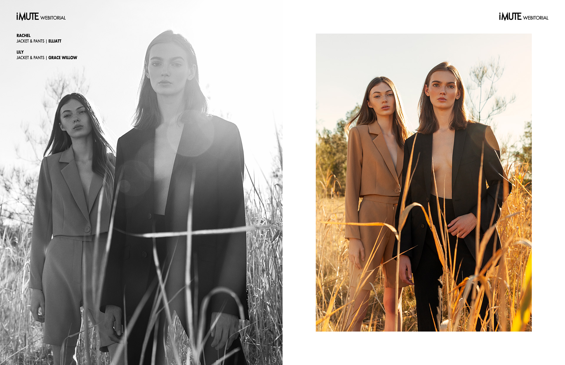 COME TOGETHER webitorial for iMute Magazine  PHOTOGRAPHER & STYLIST | JESS COLLINS MODELS | LILY BLUTCHER @ VIVIENS MODEL MGMT & RACHEL WOODALL @ BUSYMODELS MAKEUP & HAIR | ALARNA TAYLOR