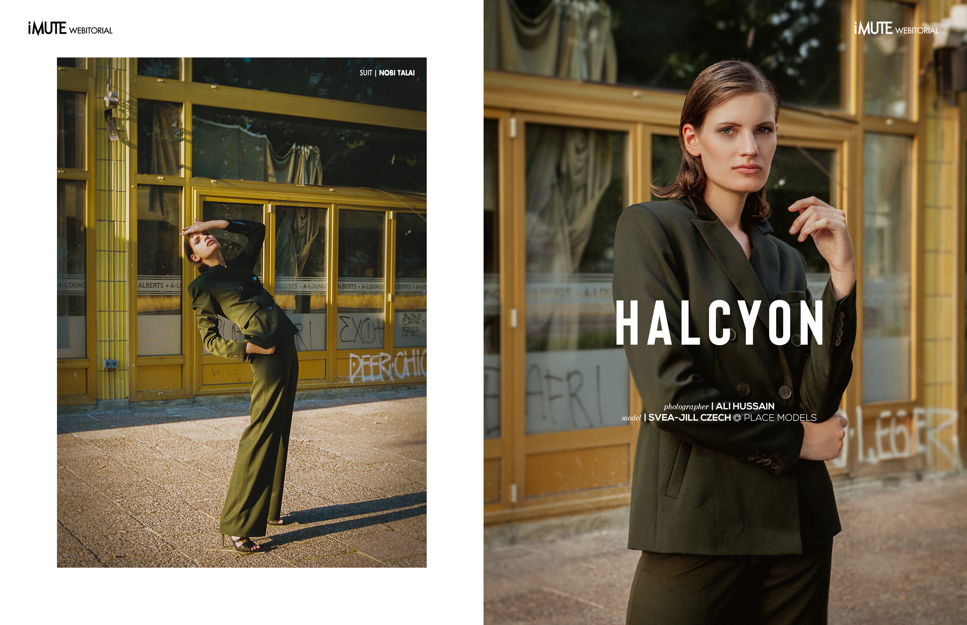 Halcyon webitorial for iMute Magazine  PHOTOGRAPHER | ALI HUSSAIN MODEL | SVEA-JILL CZECH @ PLACE MODELS