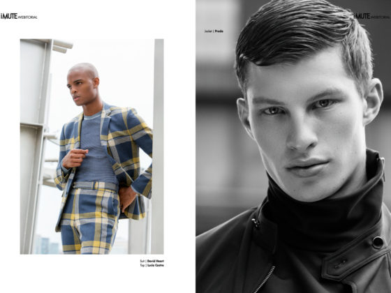 NEW YORK STATE OF MIND webitorial for iMute Magazine Photographer / Marc Tousignant Models / Isaiah @ Wilhelmina NYC & Jordan @ Soul NYC Stylist / Mike Stallings Make up / Shawn Lumaban Hair / Franklyn Berry