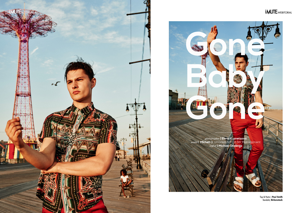 Gone Baby Gone webitorial for iMute Magazine Photographer / Elena Kuznetsova Model / Michell @ Umodels NYC & NY Management Stylist / Michael Stallings