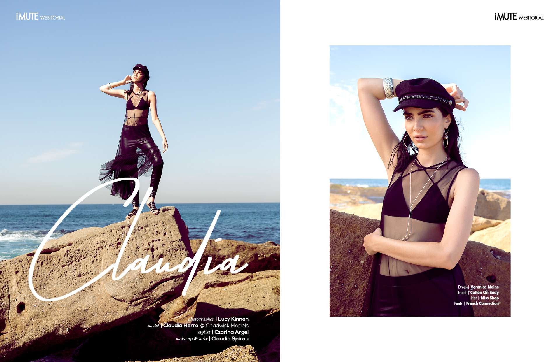 Claudia webitorial for iMute Magazine Photographer | Lucy Kinnen Model | Claudia Herro @ Chadwick Models Stylist | Czarina Argel Makeup & Hair | Claudia Spirou
