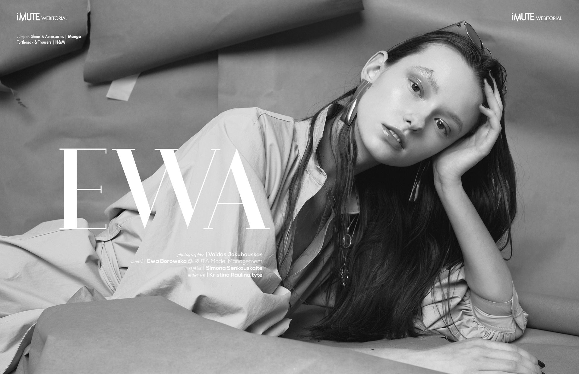 EWA webitorial for iMute Magazine Photographer | Vaidas Jokubauskas Model | Ewa Borowska @ Ruta Model Management Stylist | Simona Senkauskaite Makeup | Kristina Raulinaityte