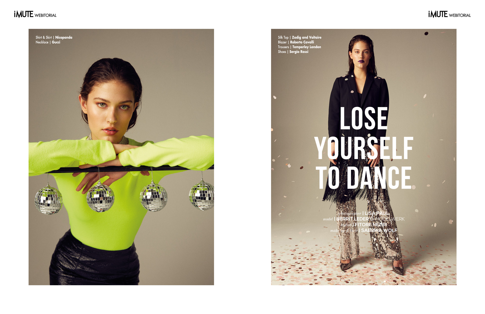 Lose Yourself to Dance webitorial for iMute Magazine PHOTOGRAPHER | Lisa Paul MODEL | Berrit Leder @ Modelwerk STYLIST | Fitore Neziri MAKEUP & HAIR | Sabrina Wolf