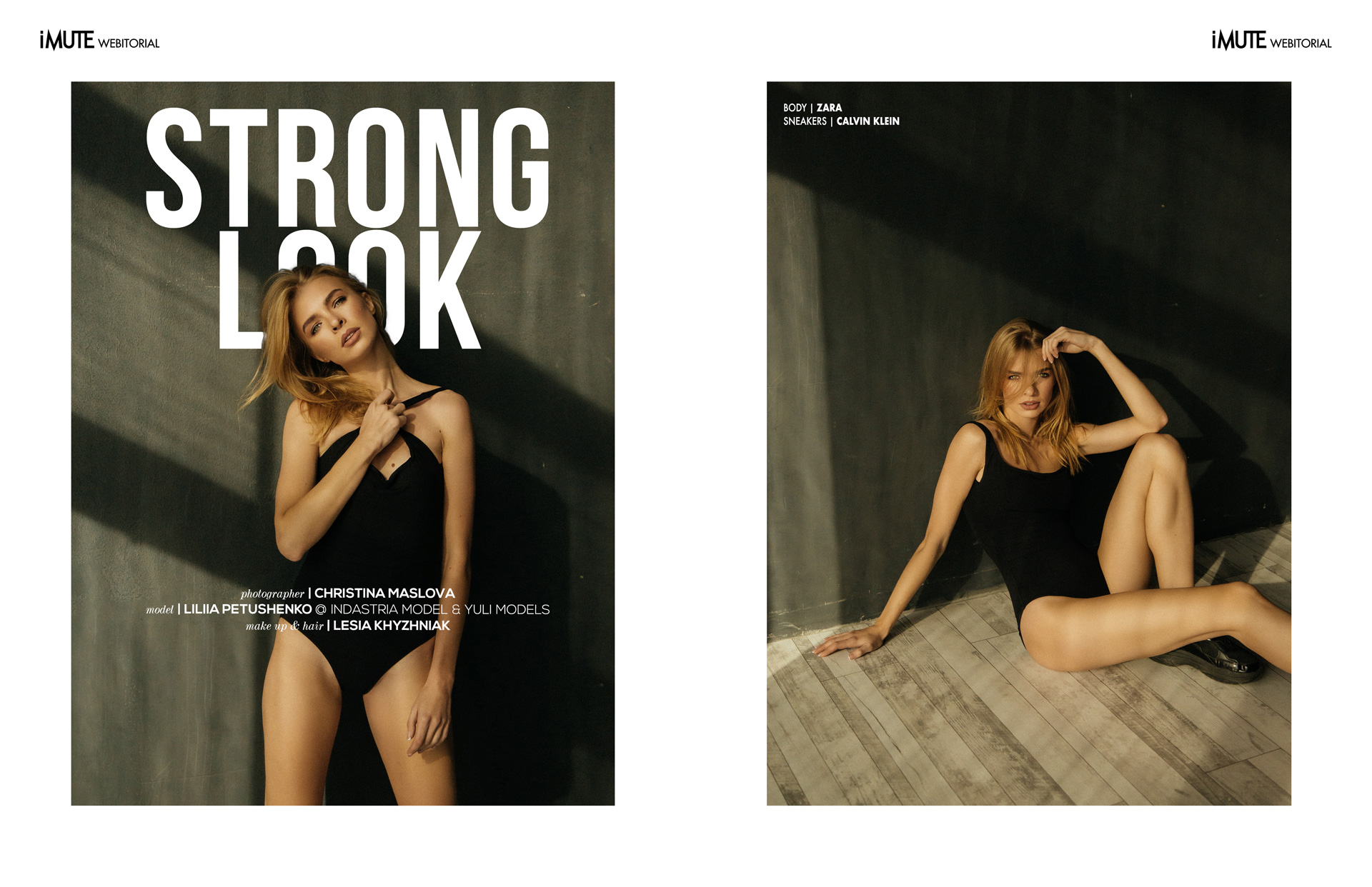 Strong look webitorial for iMute Magazine  PHOTOGRAPHER | CHRISTINA MASLOVA MODEL | LILIIA PETUSHENKO @ INDASTRIA MODEL & YULI MODELS  MAKEUP & HAIR | LESIA KHYZHNIAK